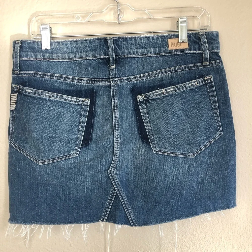 PAIGE Distressed Frayed Hem Mini Skirt Size 28/6
